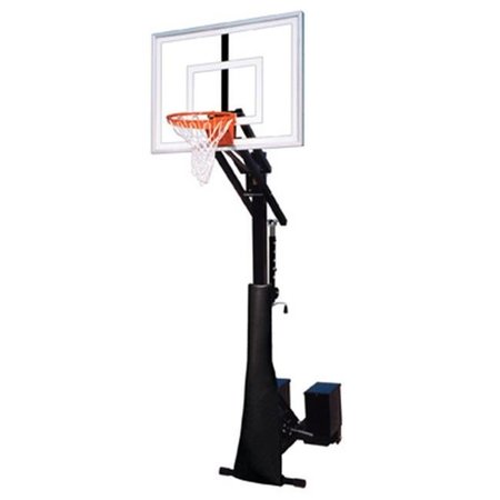 NEWALTHLETE RollaJam III Steel-Acrylic Portable Basketball System; Black NE300383